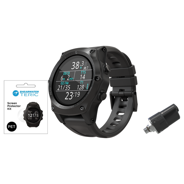 Shearwater Teric Dive Computer + Swift Transmitter + Screen Protectors Package — includes Shearwater Teric Dive Computer, Sh…