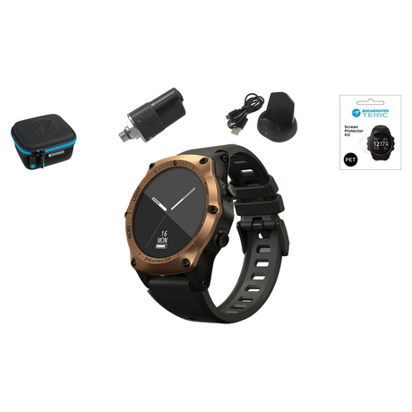 Shearwater Teric Dive Computer + Swift Transmitter + EVA Travel Case + Screen Protectors + Charger Package — Bronze