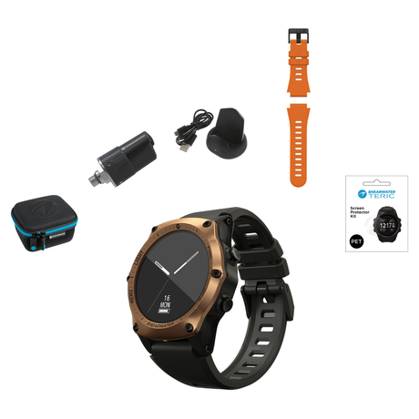 Shearwater Teric Dive Computer + Swift Transmitter + EVA Travel Case + Screen Protectors + Charger + Remora Color Strap Kit…