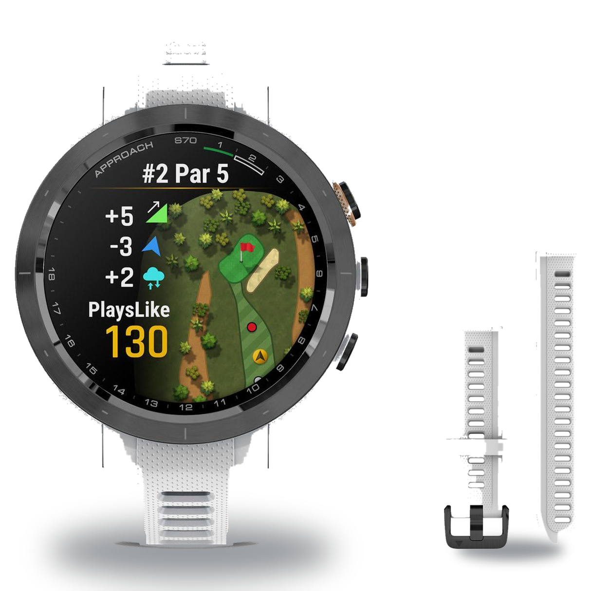 Garmin Approach S70 42mm Golf Smartwatch + 20mm Band Package — includes Garmin Approach S70 Premium Golf Smartwatch with GPS…