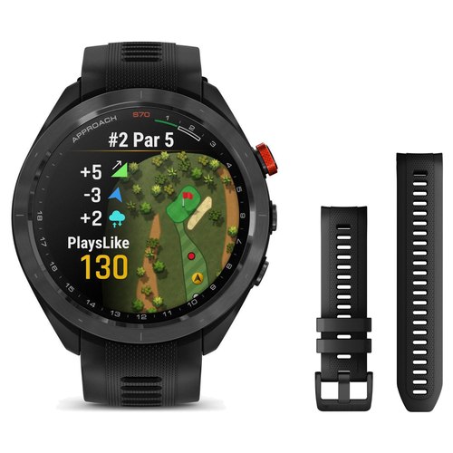 Garmin Approach S70 47mm Golf Smartwatch + 22mm Band Package — includes Garmin Approach S70 Premium Golf Smartwatch with GPS…
