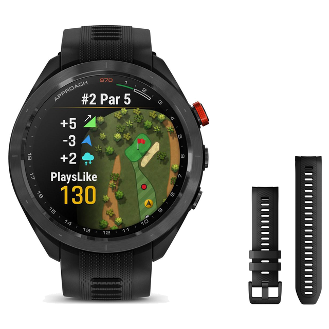 Garmin Approach S70 47mm Golf Smartwatch + 22mm Band Package — includes Garmin Approach S70 Premium Golf Smartwatch with GPS…