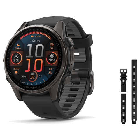 Garmin fenix 8 47mm Smartwatch + QuickFit 22 Band Package