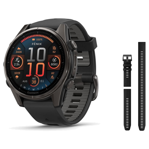 Garmin fenix 8 47mm Smartwatch + QuickFit 22 Band Package