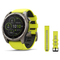 Garmin fenix 8 47mm Smartwatch + QuickFit 22 Band Package — 47 mm, Solar, Sapphire, Titanium with Amp Yellow/Graphite Band