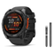 Garmin fenix 8 47mm Smartwatch + QuickFit 22 Band Package — 47 mm, AMOLED, Slate Gray with Black Band