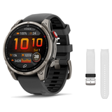 Garmin fenix 8 47mm Smartwatch + QuickFit 22 Band Package — 47 mm, PRO - AMOLED, Sapphire, Titanium with Graphite/Black Sili…