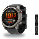 Garmin fenix 8 51mm Smartwatch + QuickFit 26 Band Package — 51 mm, PRO - AMOLED, Sapphire, Titanium with Graphite/Black Sili…