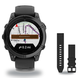 Garmin fenix E 47mm Smartwatch + QuickFit 22 Band Package — includes Garmin fenix E Premium Multisport GPS Adventure Smartwa…
