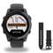 Garmin fenix E 47mm Smartwatch + QuickFit 22 Band Package — Slate Gray Steel