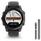 Garmin fenix E 47mm Smartwatch + QuickFit 22 Band Package — Slate Gray Steel