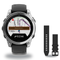 Garmin fenix E 47mm Smartwatch + QuickFit 22 Band Package — Stainless Steel