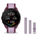 Garmin Forerunner 165 Music Smartwatch + Quick Release 20mm Band Package — Berry/Lilac
