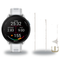 Garmin Forerunner 165 Smartwatch + Quick Release 20mm Band Package — Mist Gray/Whitestone