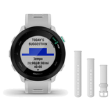 Garmin Forerunner 55 Smartwatch + Quick Release 20mm Band Package — White