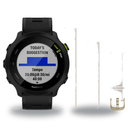Garmin Forerunner 55 Smartwatch + Quick Release 20mm Band Package — Black