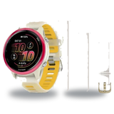 Garmin Forerunner 570 42mm Smartwatch + Quick Release 20mm Band Package — 42mm, Raspberry / Translucent Bone