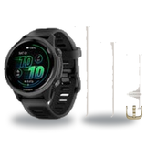 Garmin Forerunner 570 42mm Smartwatch + Quick Release 20mm Band Package — 42mm, Slate Gray / Translucent Black