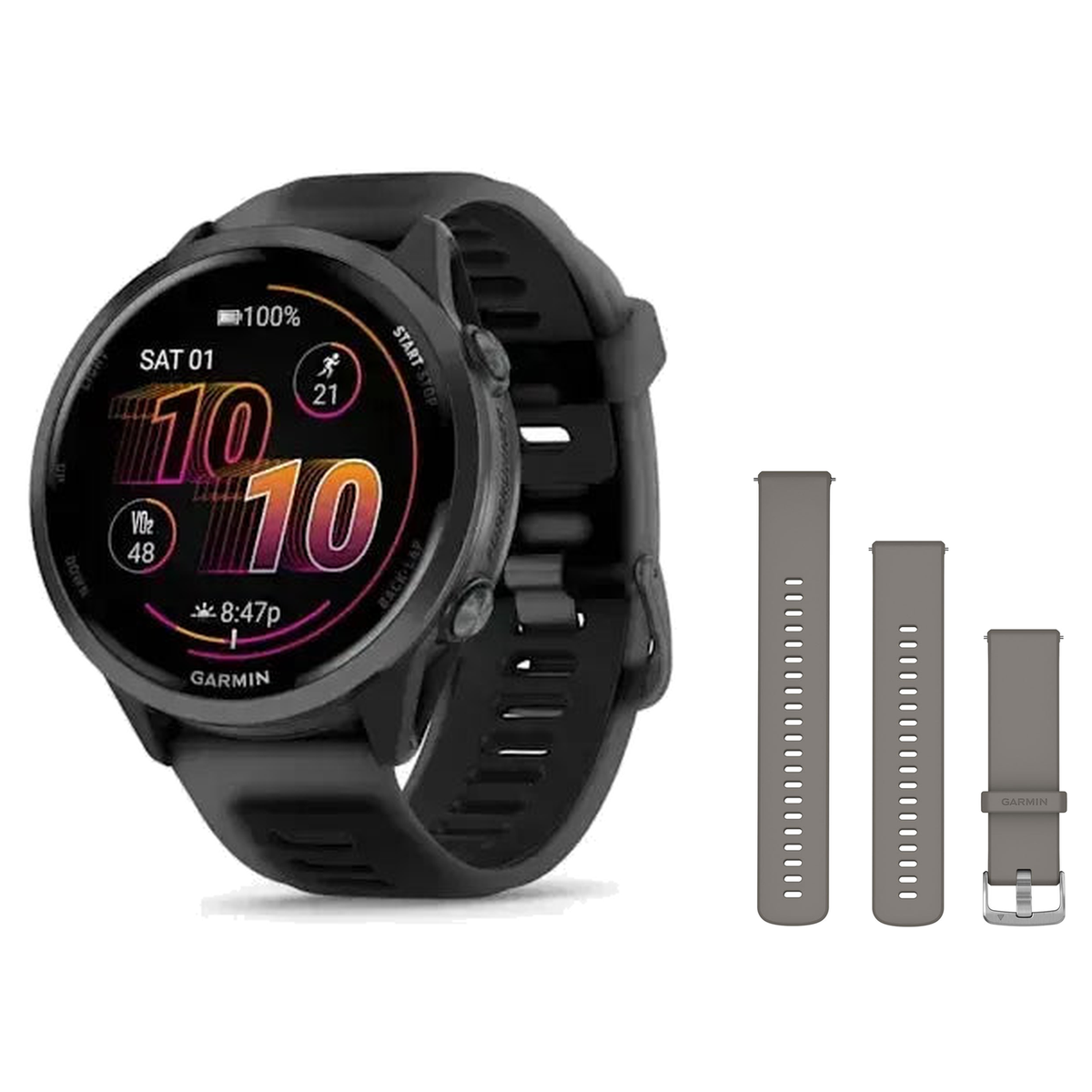 Garmin Forerunner 570 47mm Smartwatch + Quick Release 22mm Band Package — includes Garmin Forerunner 570 GPS Running Smartwa…