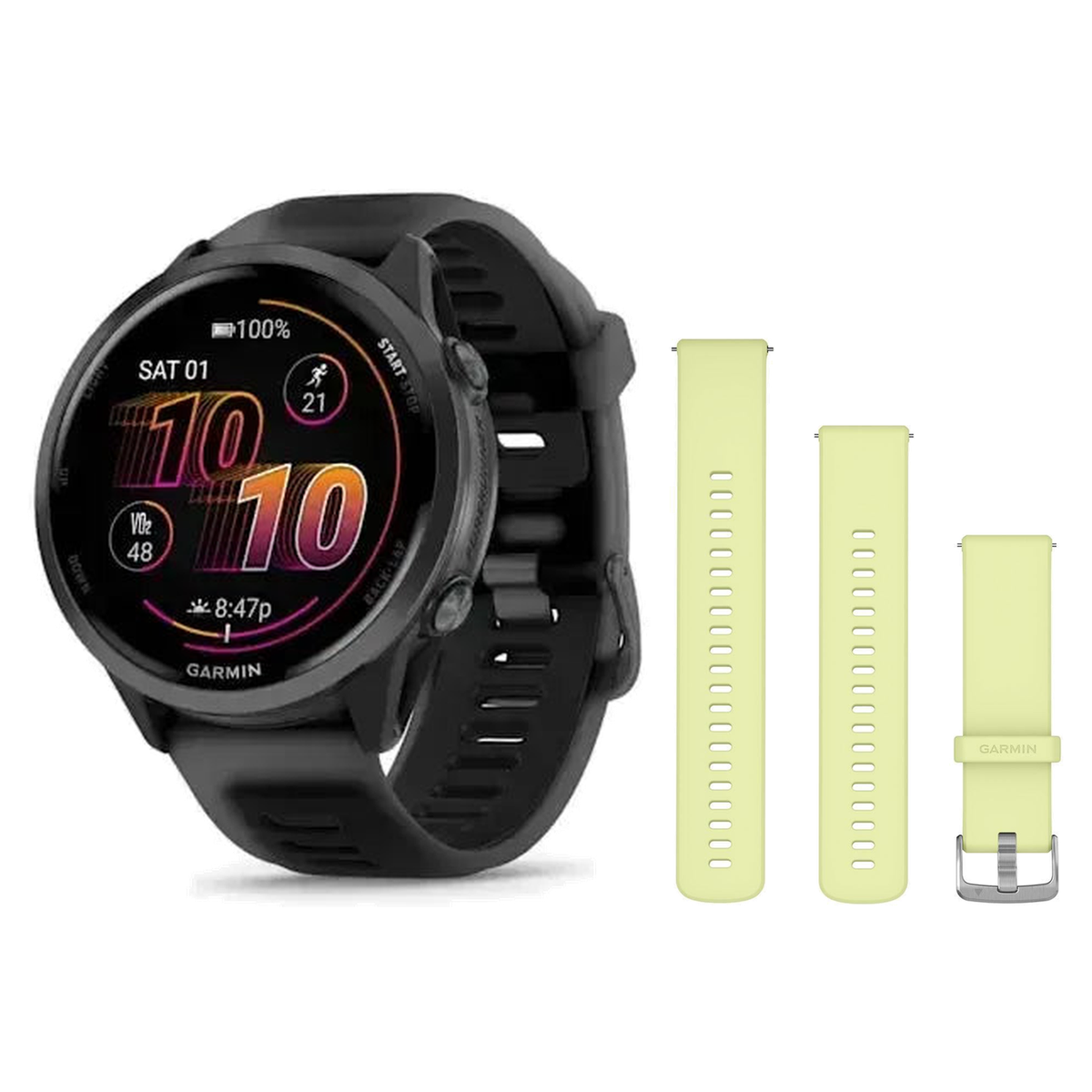 Garmin Forerunner 570 47mm Smartwatch + Quick Release 22mm Band Package — includes Garmin Forerunner 570 GPS Running Smartwa…