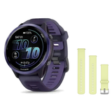 Garmin Forerunner 570 47mm Smartwatch + Quick Release 22mm Band Package — 47mm, Indigo / Translucent Imperial Purple