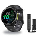 Garmin Forerunner 970 Smartwatch + QuickFit 22 Band Package — Carbon Gray DLC Titanium with Black Case and Black/Translucent…