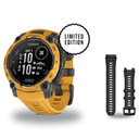 Garmin Instinct 3 45mm Smartwatch + 22mm Band Package — 45 mm, Instinct 3 – Solar, Sunburst