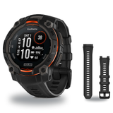Garmin Instinct 3 45mm Smartwatch + 22mm Band Package — 45 mm, Instinct 3 – Solar, Black