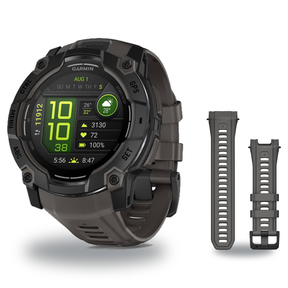 Garmin Instinct 3 50mm Smartwatch + 26mm Band Package — 50 mm, Instinct 3 – AMOLED, Black/Charcoal