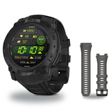 Garmin Instinct 3 50mm Smartwatch + 26mm Band Package — 50 mm, Instinct 3 – AMOLED, Tactical, Black