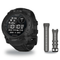 Garmin Instinct 3 50mm Smartwatch + 26mm Band Package — 50 mm, Instinct 3 – Solar, Tactical, Black