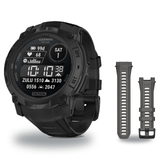Garmin Instinct 3 50mm Smartwatch + 26mm Band Package — 50 mm, Instinct 3 – Solar, Tactical, Black