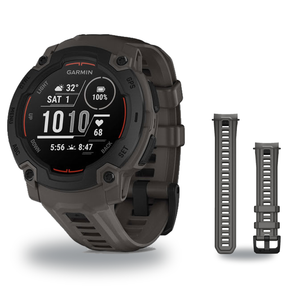 Garmin Instinct E 45mm Smartwatch + 22mm Band Package — 45 mm, Instinct E, Black/Charcoal