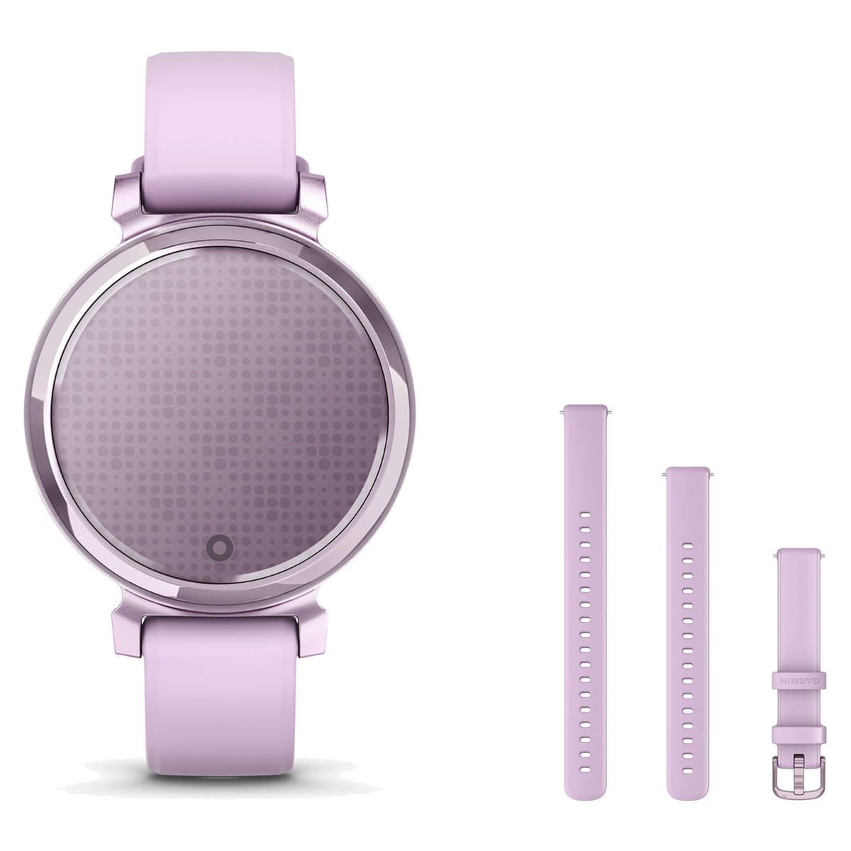 Garmin Lily 2 Classic Smartwatch + 14mm Band Package — Metallic Lilac with Lilac Silicone Band