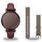 Garmin Lily 2 Classic Smartwatch + 14mm Band Package — Dark Bronze with Mulberry Leather Band