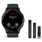 Garmin Venu 3 Smartwatch + Quick Release 22mm Band Package — Slate Stainless Steel