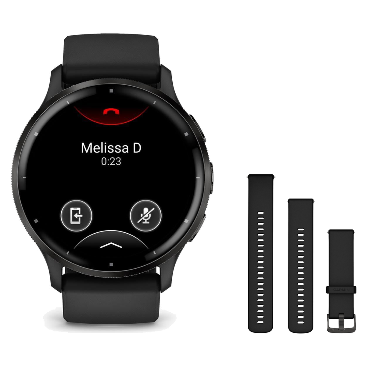 Garmin Venu 3 Smartwatch + Quick Release 22mm Band Package — Slate Stainless Steel