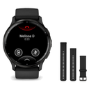 Garmin Venu 3 Smartwatch + Quick Release 22mm Band Package — Slate Stainless Steel