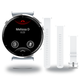 Garmin Venu 3 Smartwatch + Quick Release 22mm Band Package — Silver Stainless Steel