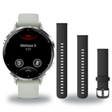 Garmin Venu 3S Smartwatch + Quick Release 18mm Band Package — includes Garmin Venu 3S Compact AMOLED GPS Smartwatch, Garmin…