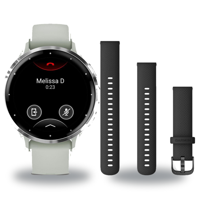 Garmin Venu 3S Smartwatch + Quick Release 18mm Band Package — includes Garmin Venu 3S Compact AMOLED GPS Smartwatch, Garmin…