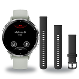 Garmin Venu 3S Smartwatch + Quick Release 18mm Band Package — includes Garmin Venu 3S Compact AMOLED GPS Smartwatch, Garmin…