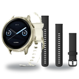 Garmin Venu 4 41mm Smartwatch + Quick Release 18mm Band Package — includes Garmin Venu 4 - 41mm AMOLED GPS Smartwatch with H…