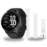 Garmin Venu 4 45mm Smartwatch + Quick Release 22mm Band Package — includes Garmin Venu 4 - 45mm AMOLED GPS Smartwatch with L…