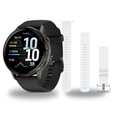 Garmin Venu 4 45mm Smartwatch + Quick Release 22mm Band Package — includes Garmin Venu 4 - 45mm AMOLED GPS Smartwatch with L…