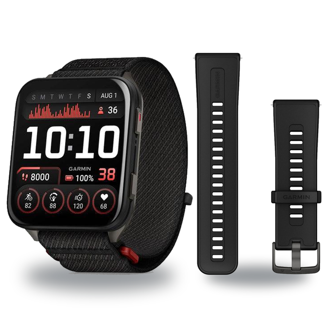 Garmin Venu X1 Smartwatch + Quick Release 24mm Band Package — includes Garmin Venu X1 2-Inch AMOLED Titanium Caseback Fitnes…