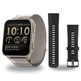 Garmin Venu X1 Smartwatch + Quick Release 24mm Band Package — Soft Gold / French Gray