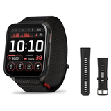 Garmin Venu X1 Smartwatch + Quick Release 24mm Band Package — Black / Slate Titanium