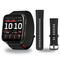Garmin Venu X1 Smartwatch + Quick Release 24mm Band Package — Black / Slate Titanium