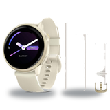 Garmin vivoactive 6 Smartwatch + Quick Release 20mm Band Package — Lunar Gold